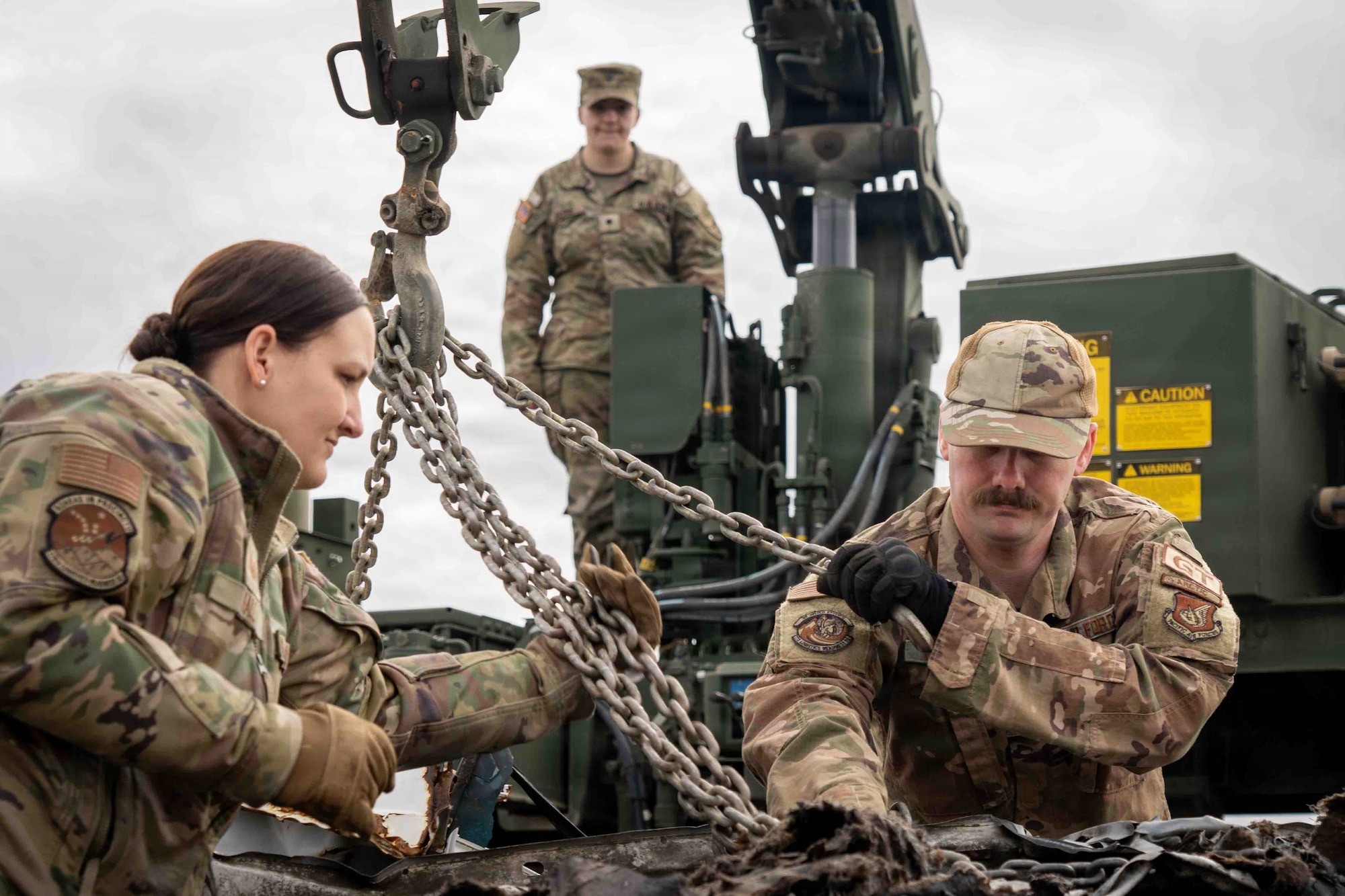 The 773rd Logistic Readiness Squadron and 176th LRS partnered with 109th Transportation Company, 17th Combat Sustainment Support Battalion during Wrecker University at JBER to strengthen recovery operations, build interoperability and ensure joint forces remain ready to support the mission.