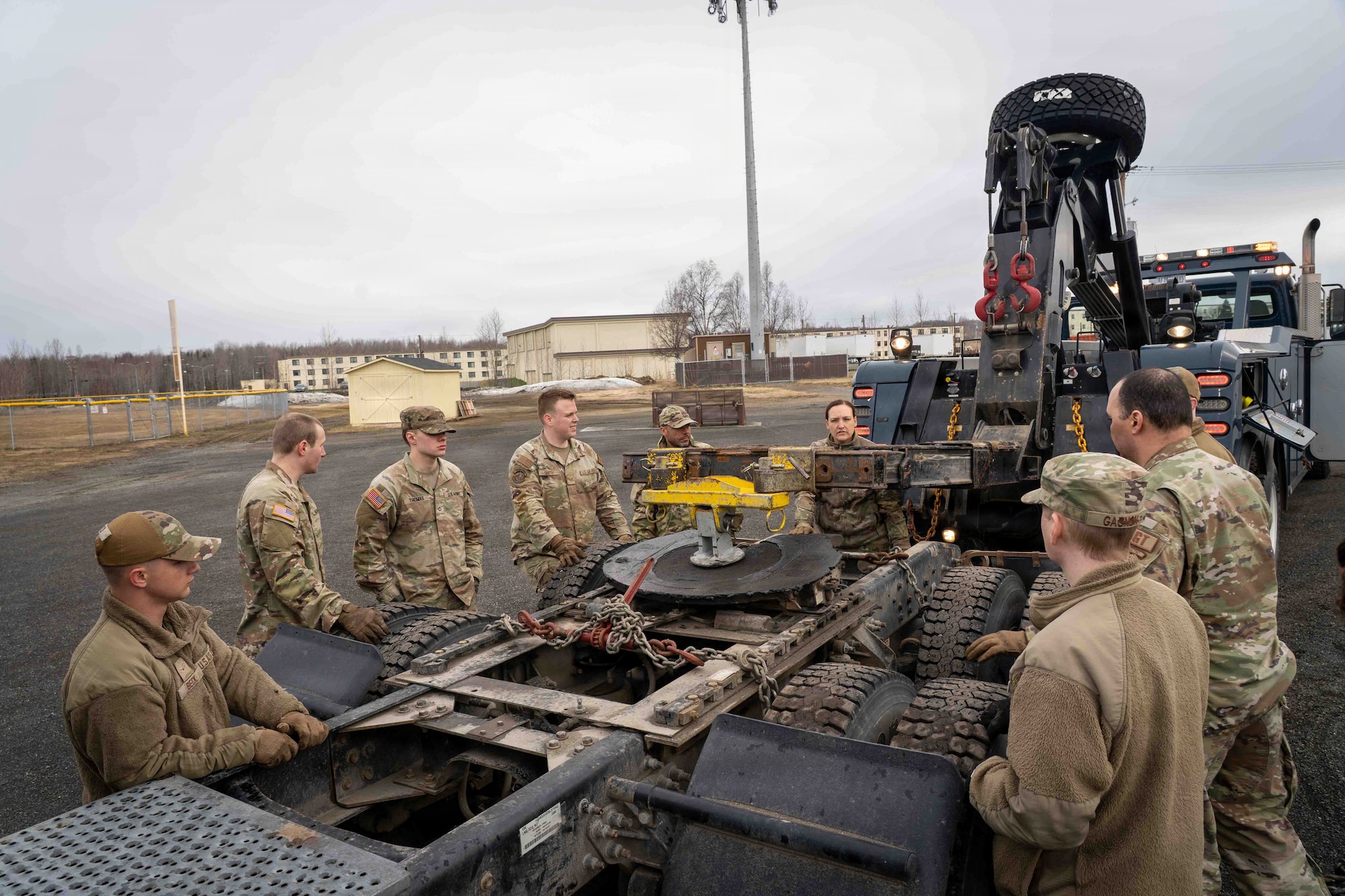 The 773rd Logistic Readiness Squadron and 176th LRS partnered with 109th Transportation Company, 17th Combat Sustainment Support Battalion during Wrecker University at JBER to strengthen recovery operations, build interoperability and ensure joint forces remain ready to support the mission.
