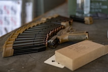 loaded magazine on a table