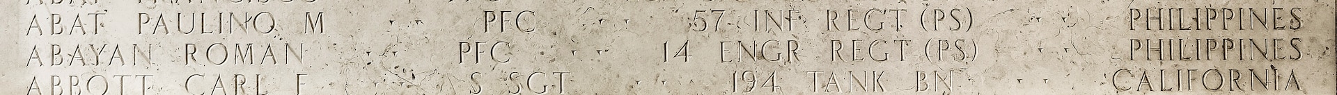 U.S. Army Staff Sgt. Carl F. Abbott
