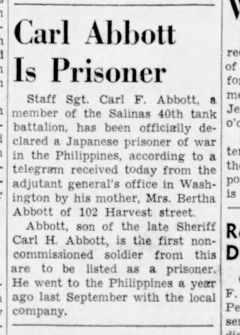 U.S. Army Staff Sgt. Carl F. Abbott