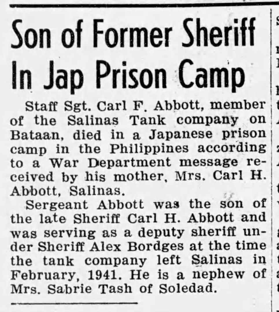 U.S. Army Staff Sgt. Carl F. Abbott