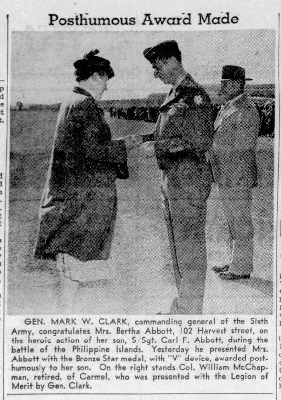 U.S. Army Staff Sgt. Carl F. Abbott