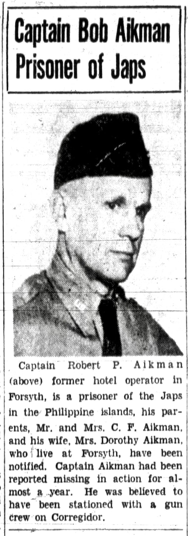 U.S. Army 1st Lt. Robert P. Aikman