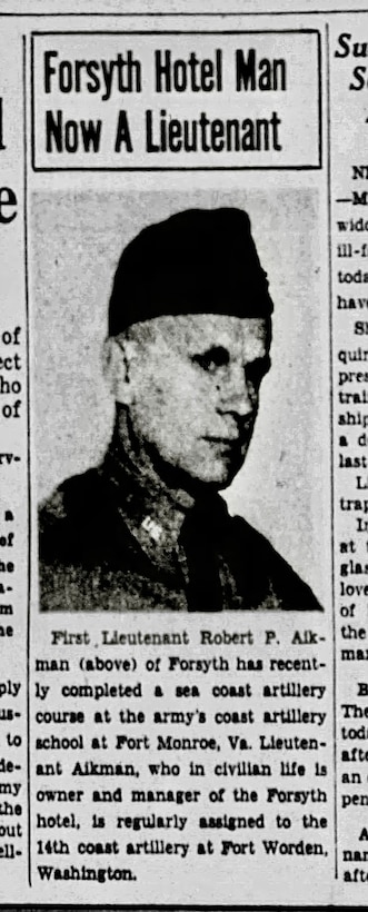 U.S. Army 1st Lt. Robert P. Aikman