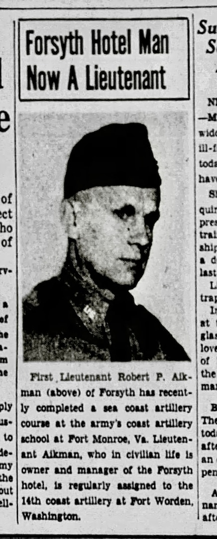 U.S. Army 1st Lt. Robert P. Aikman