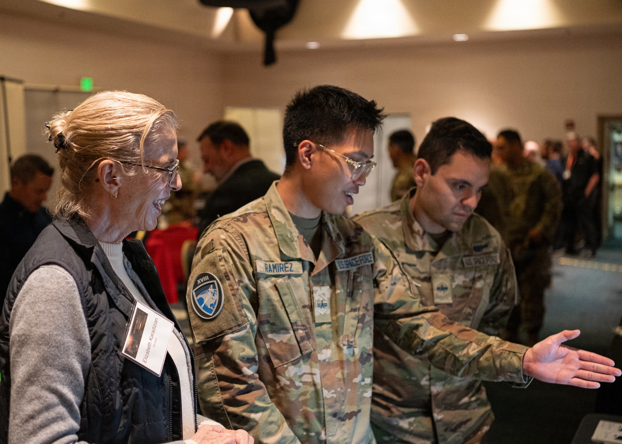 Team Vandenberg Guardians, Airmen, and government civilians and contractors attend the Space Systems Command Cyber Expo 2026 hosted at the Pacific Coast Center at Vandenberg Space Force Base, Calif., May 14, 2026. Guardians, Airmen, and government civilians had the opportunity to visit with commercial industry leaders in areas such as cybersecurity, network operations, acquisitions and technical evaluation, strategic planning methodologies, and more. (U.S. Space Force photo by Tech. Sgt. Draeke Layman)