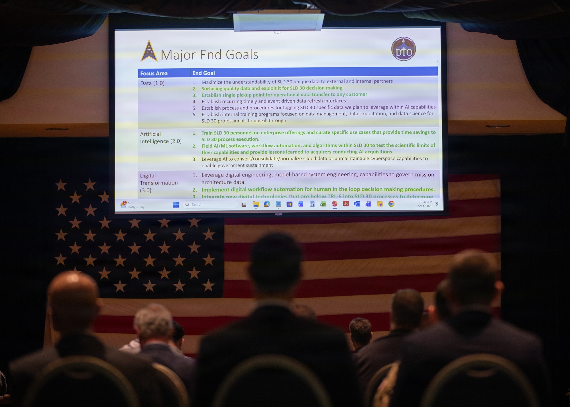 Team Vandenberg Guardians, Airmen, and government civilians and contractors attend the Space Systems Command Cyber Expo 2026 hosted at the Pacific Coast Center at Vandenberg Space Force Base, Calif., May 14, 2026. Guardians, Airmen, and government civilians had the opportunity to visit with commercial industry leaders in areas such as cybersecurity, network operations, acquisitions and technical evaluation, strategic planning methodologies, and more. (U.S. Space Force photo by Tech. Sgt. Draeke Layman)