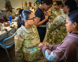 A Ready Force is a Supported Force

On April 27 IACH hosted an event for the Active Duty Soldiers currently enrolled in the installation’s Pregnancy Postpartum Physical Training (P3T) program. While it looked like a traditional baby shower, this gathering was a critical touchpoint for Soldier health and unit lethality.

The P3T program is a comprehensive approach to ensuring Soldiers can safely maintain their fitness during pregnancy and successfully transition back to the force afterward. By bringing these Soldiers together, IACH medical professionals and installation leaders are actively executing the Army's Holistic Health and Fitness (H2F) doctrine. 

We are incredibly proud of these Soldiers who are preparing for their toughest challenge yet, while remaining committed to the defense of our nation.