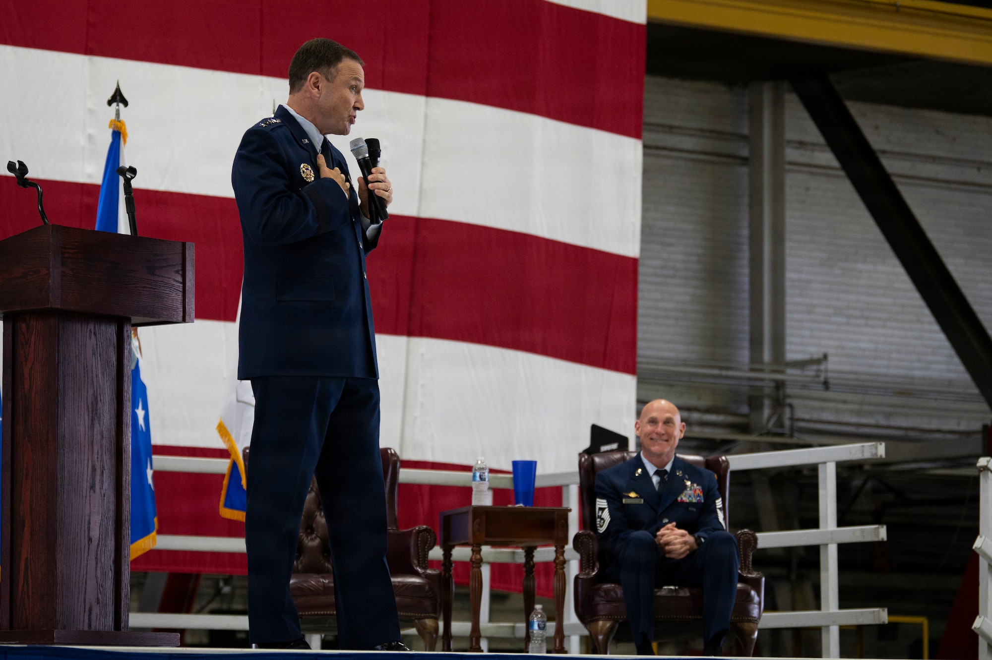 An Airman speaks