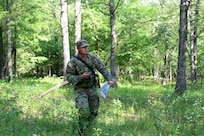 U.S. Army Soldiers attending Basic Leader Course conducted by the 166th Regiment - Regional Training Institute participate in field training during validation of the Army’s new 29-day Basic Leader Course program at Fort Indiantown Gap, Pennsylvania, May 19-20, 2026. The updated course increases tactical field training and leadership evaluations designed to prepare junior noncommissioned officers for team and squad-level leadership roles. (U.S. Army National Guard photo by Sgt. 1st Class Shane Smith)