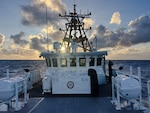 USCGC Joseph Gerczak (WPC 1126) crew searches for a man in the water off the North Shore of Oahu May 24, 2026. The fast response cutter USCGC Joseph Gerczak (WPC 1126) crew was diverted to search for man in the water after a jet ski was found unmanned and adrift in the vicinity of Dillingham Airfield near Waialua, Hawaii. (U.S. Coast Guard photo courtesy USCGC Joseph Gerczak)