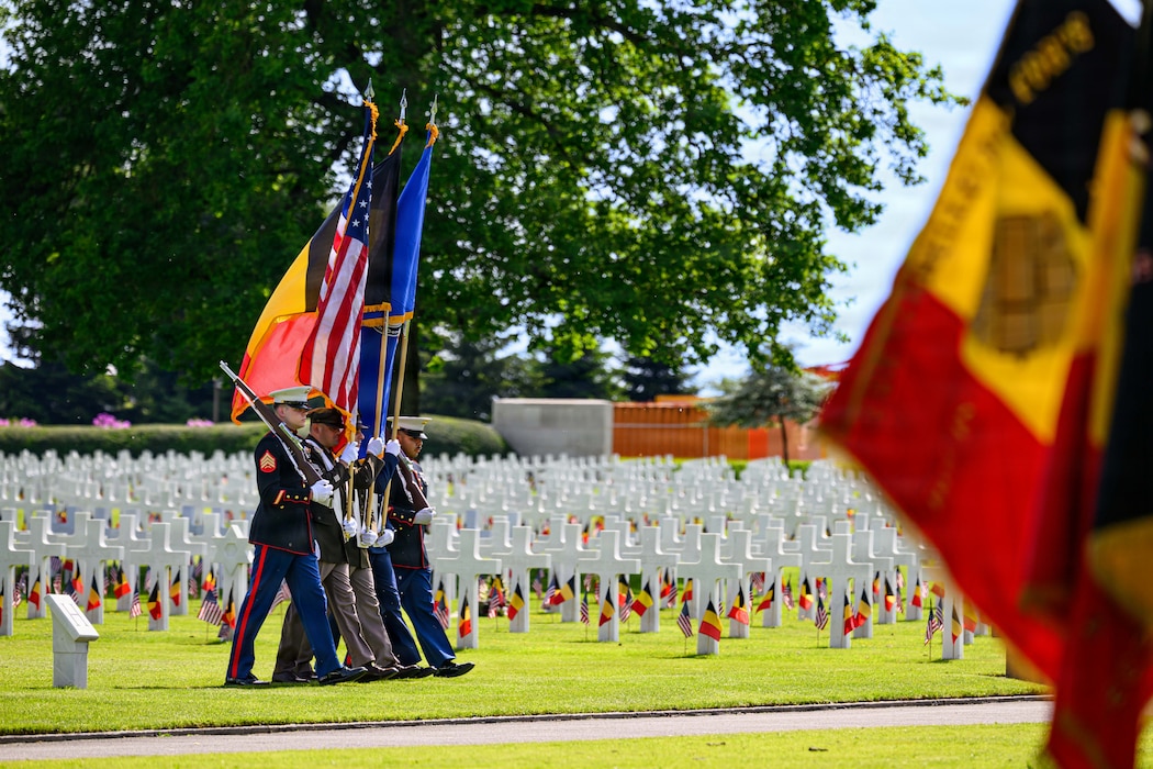 Henri-Chapelle American Cemetery Memorial Day ceremony.