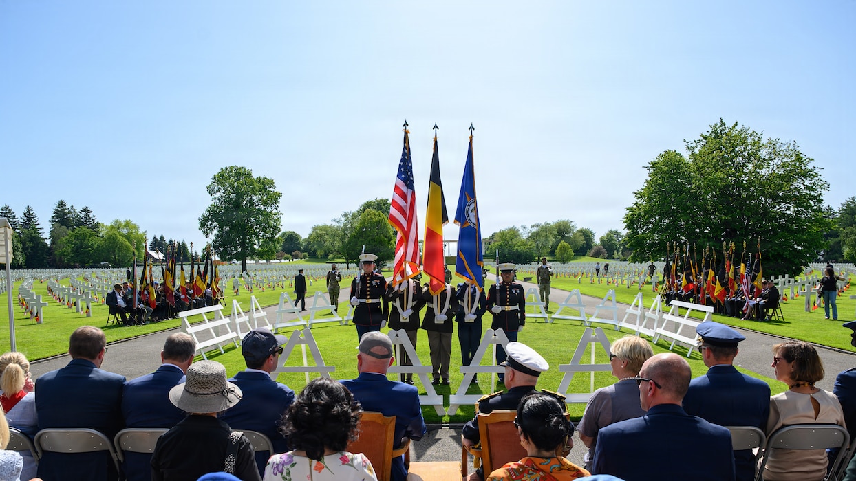 Henri-Chapelle American Cemetery Memorial Day ceremony.