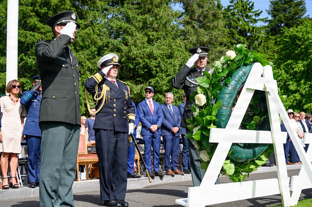 Henri-Chapelle American Cemetery Memorial Day ceremony.
