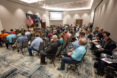 Defense Logistics Agency Disposition Services begins a two-day Industrial Association Day event, bringing together government and industry leaders in Battle Creek, Michigan, May 20, 2026.