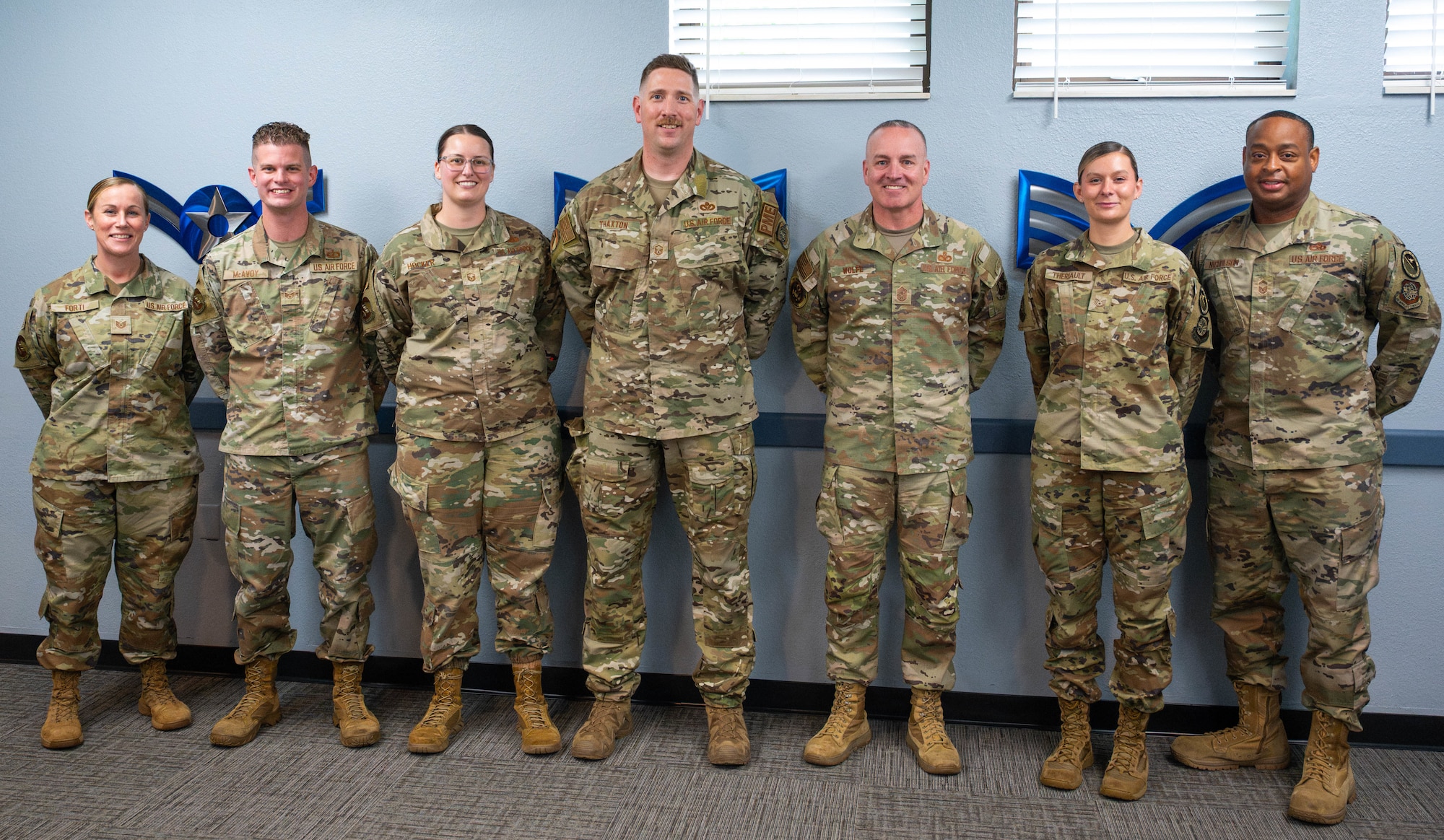 Airmen pose in group photo