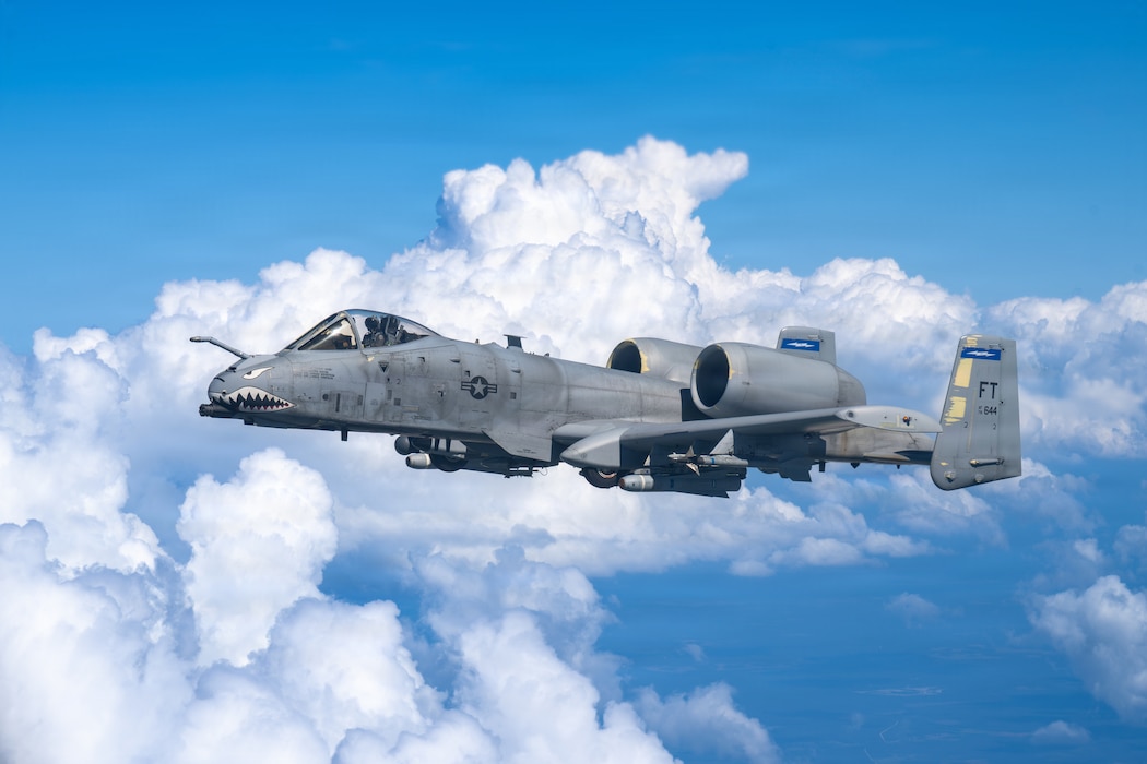 A-10C Thunderbolt flying.