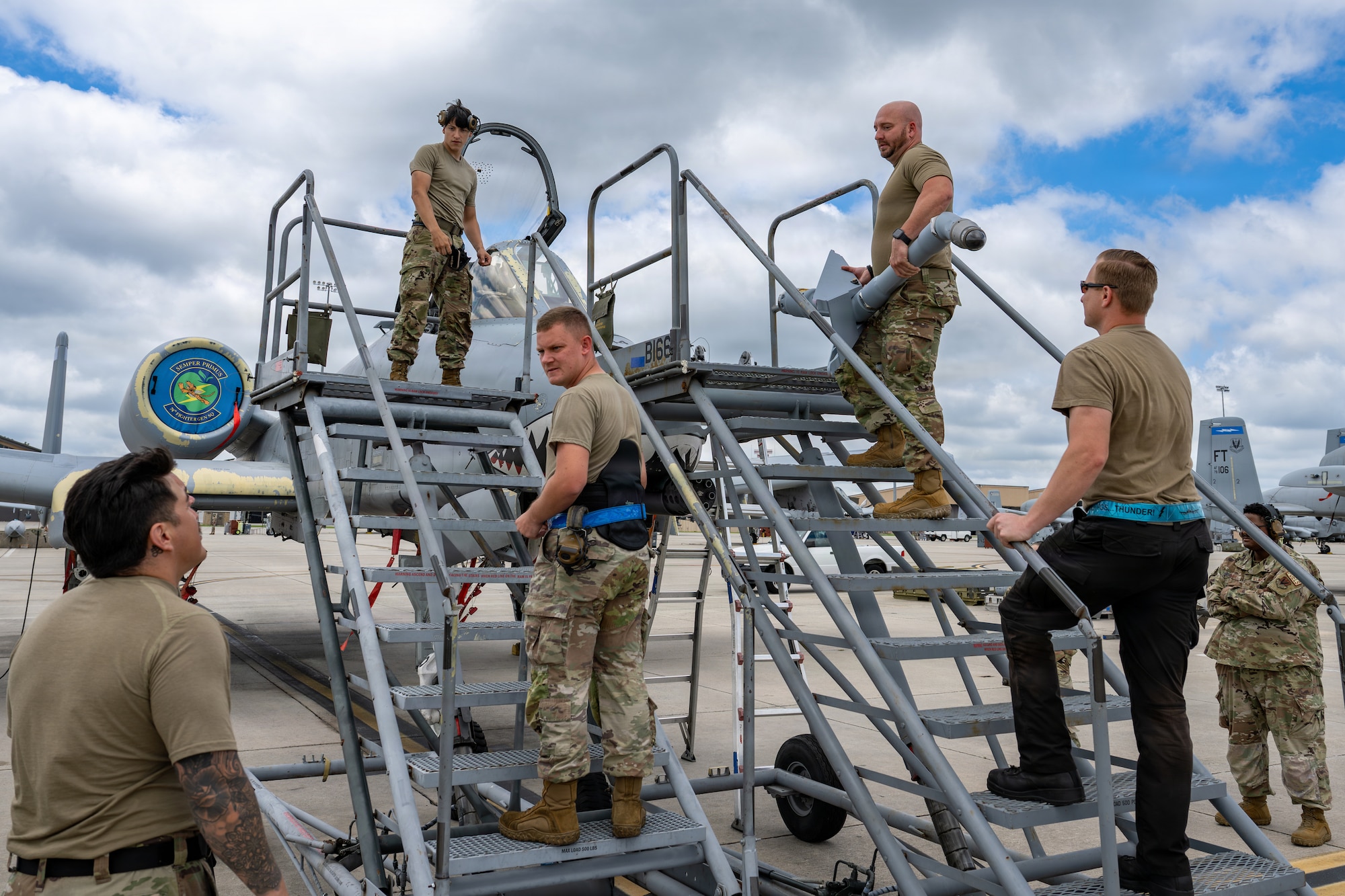 Maintainers looking at each other.