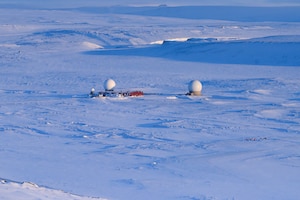 Thule Tracking Station, known as callsign POGO, operated by the 22nd Space Operations Squadron, Detachment 7, is the northernmost unit of seven worldwide tracking stations in the U.S. Space Force Satellite Control Network at Pituffik Space Base, Greenland, April. 8, 2026. A component of Mission Delta 31 - Det 7’s mission is to provide telemetry, tracking and commanding operations to the U.S. and allied government satellite programs. The detachment’s extreme northern location allows contact with polar orbiting satellites 5-12 times per day ranging in altitude from 120 miles to 24,800 miles above the earth's surface. (U.S. Space Force photo by Heather Johnson)