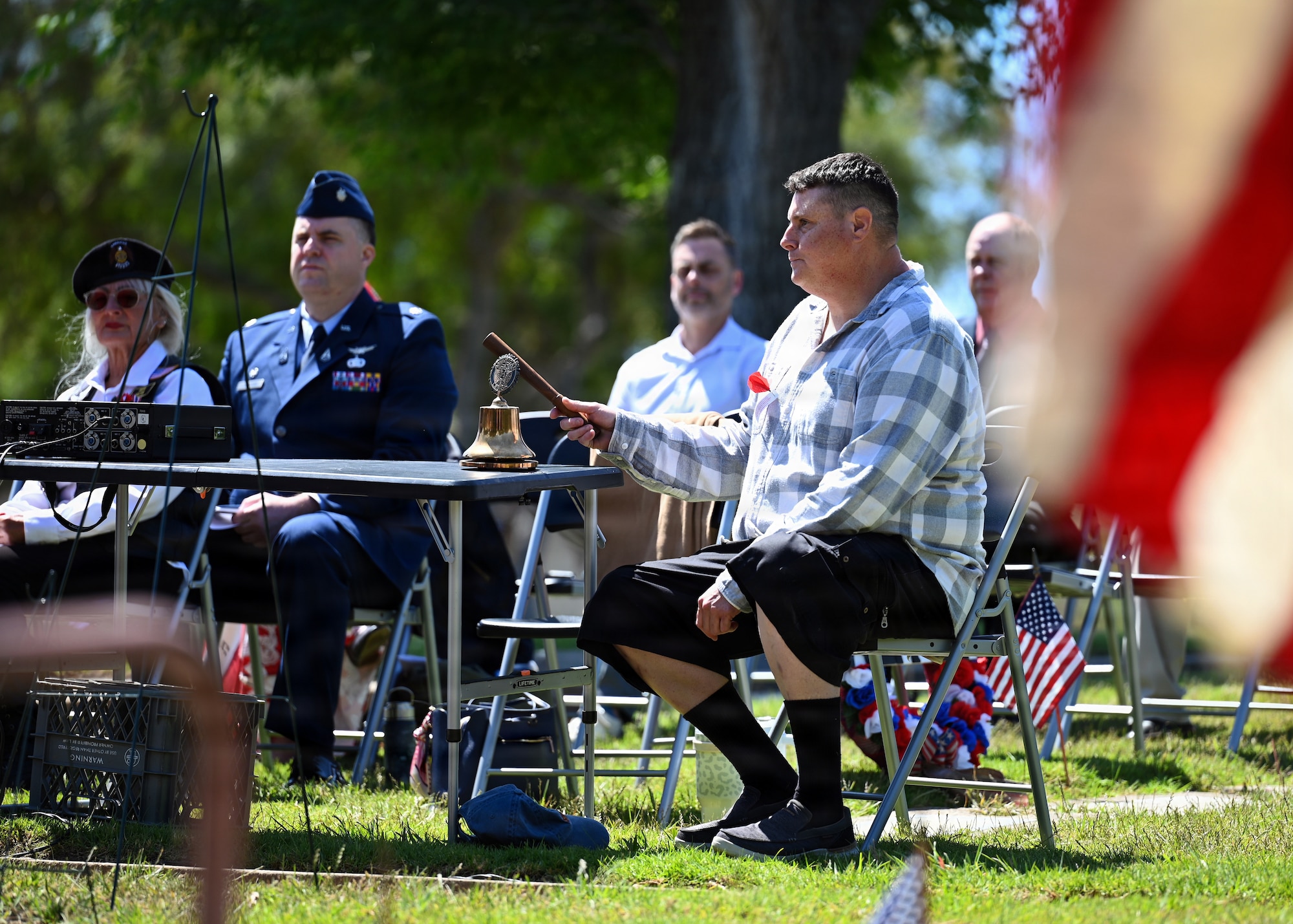 Memorial Day ceremony.