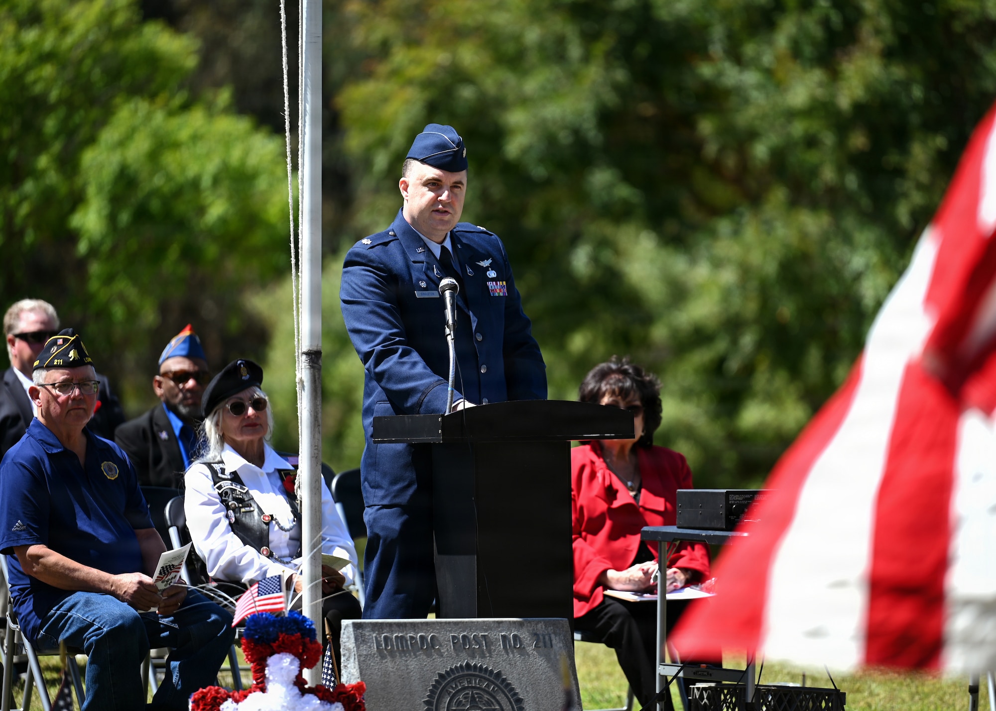 Memorial Day ceremony.