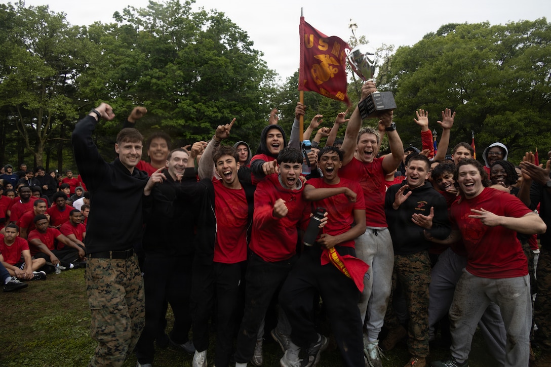 U.S. Marine Corps Poolees with Recruiting Station New York Compete in the Dan Daly Cup for the Trophy and title of Kings of New York City/County at Eisenhower Park, New York, May 22, 2026. Each year from each RSS all across RS New York come together to compete in a series of events for the Dan Daly Cup. Recruiting Sub-Station Hicksville took the trophy home this year and were named Kings of New York stripping Recruiting Sub-Station Huntington of the title. (U.S. Marine Corps photo by Sgt. Isaiah Z. Sabrowski)