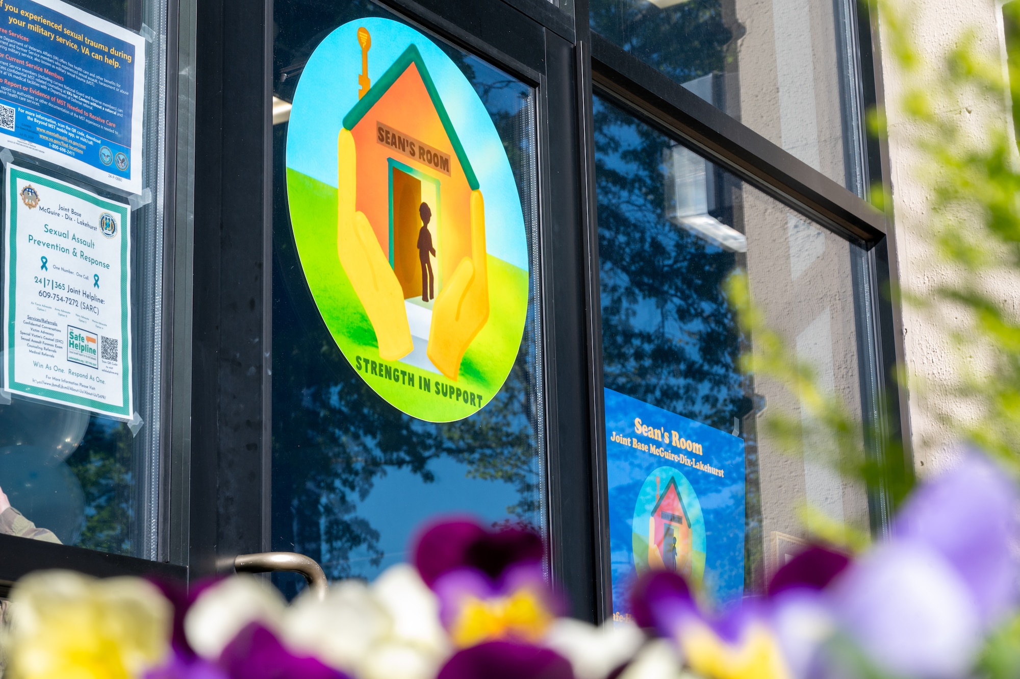 Sean’s Room is a peer-to-peer mental health and advocacy program that operates on-call 24/7 and a facility that is open from 9 a.m. to 5:30 p.m. Monday through Friday at Joint Base McGuire-Dix-Lakehurst, N.J., May 1, 2026.