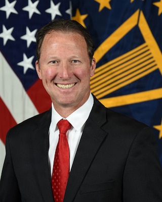 Mark Gorak poses for his official portrait in the Army portrait studio at the Pentagon in Arlington, Va, June 08, 2021.