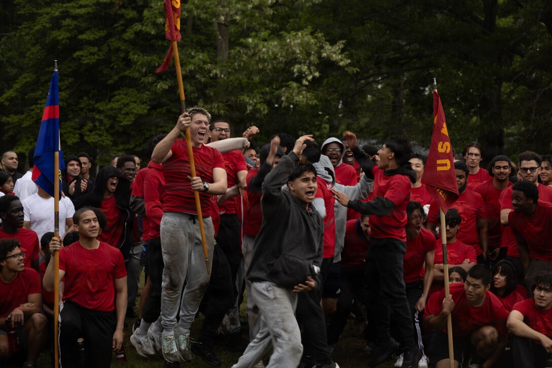U.S. Marine Corps Poolees with Recruiting Station New York Compete in the Dan Daly Cup for the Trophy and title of Kings of New York City/County at Eisenhower Park, New York, May 22, 2026. Each year from each RSS all across RS New York come together to compete in a series of events for the Dan Daly Cup. Recruiting Sub-Station Hicksville took the trophy home this year and were named Kings of New York stripping Recruiting Sub-Station Huntington of the title. (U.S. Marine Corps photo by Sgt. Isaiah Z. Sabrowski)