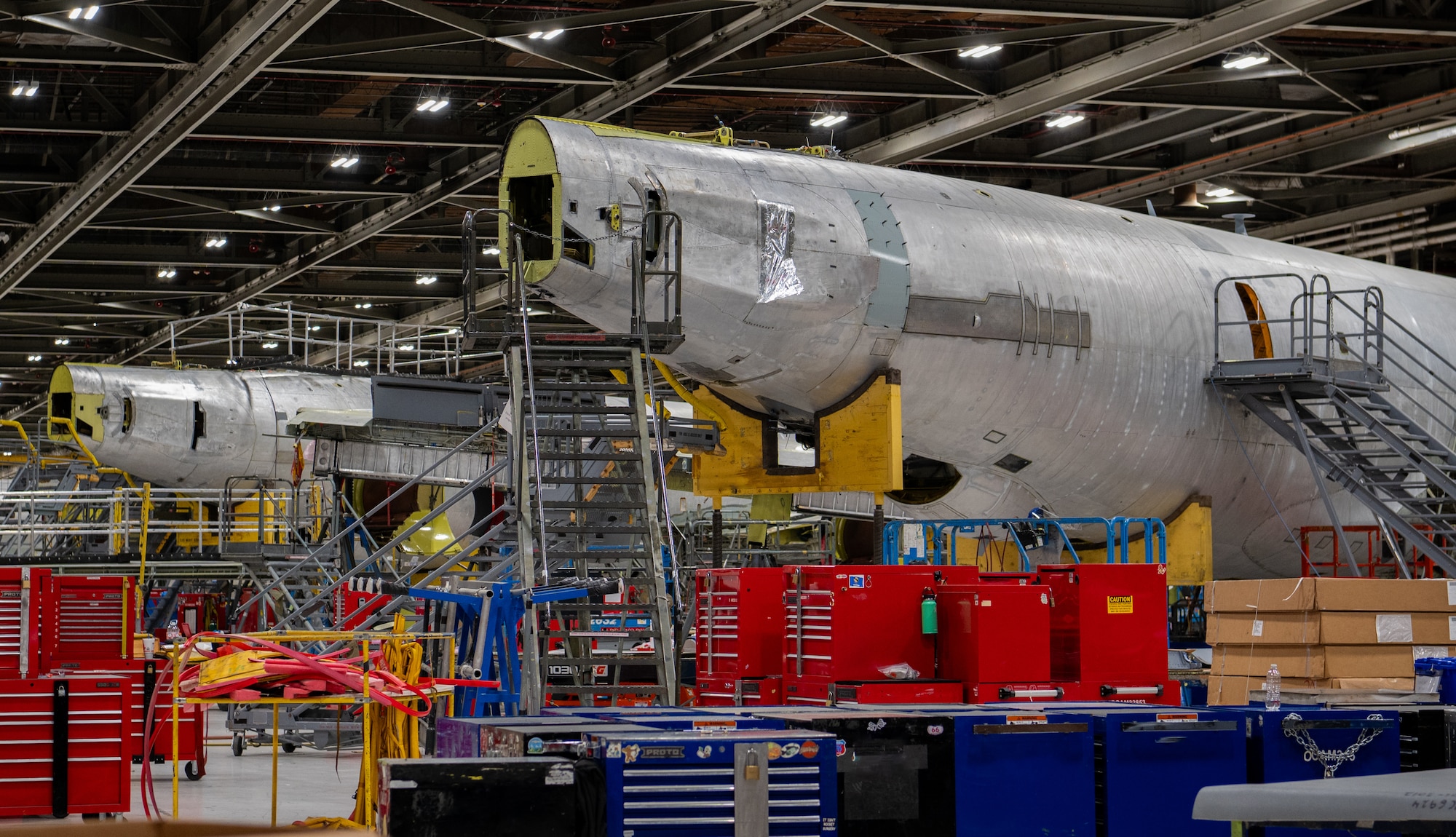 KC-135's undergoing programmed depot maintenance