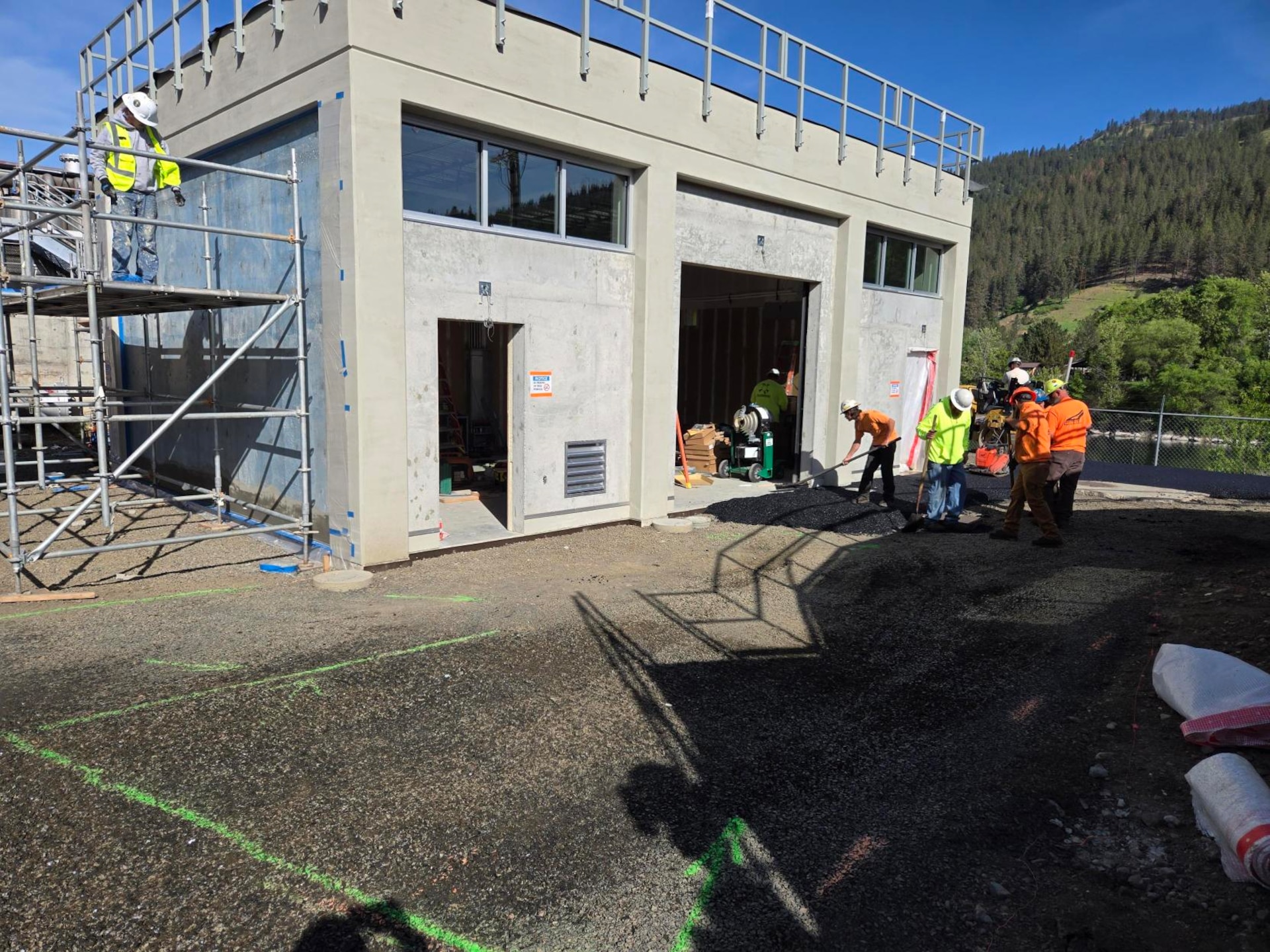 View of the recently completed upgrades to Dworshak National Fish Hatchery’s medium voltage and emergency power distribution system. These modifications will address safety concerns that could impact workers and migratory fish along the Snake River.