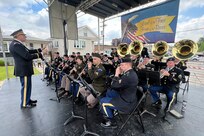 The U.S. Army Reserve's 484th Army Band provides musical support for the Village of Norridge's Annual Memorial Day Observance Ceremony, May 24, 2026.