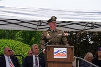 Brig. Gen. Michael Shanley, commanding general of the 85th U.S. Army Reserve Support Command, gives remarks during the Village of Norridge Memorial Day ceremony, May 24, 2026.