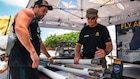 A Soldier explains Army equipment and capabilities to visitors at an Army display booth during the Hyundai Air & Sea Show at Miami Beach, Florida, May 24, 2026. The Memorial Day weekend event showcased military technology, interactive exhibits and service member engagement opportunities to educate the public about the missions and readiness of the U.S. Armed Forces.
