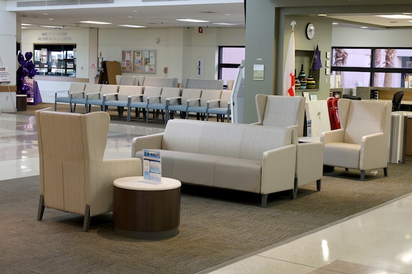Renovated waiting areas at Mike O’Callaghan Military Medical Center, Nellis Air Force Base, Nevada