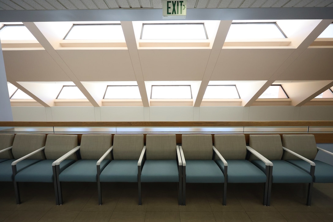 Renovated waiting areas at Mike O’Callaghan Military Medical Center, Nellis Air Force Base, Nevada