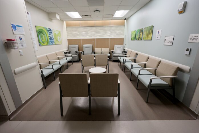 Renovated waiting areas at Mike O’Callaghan Military Medical Center, Nellis Air Force Base, Nevada