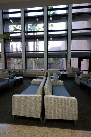 Renovated waiting areas at Mike O’Callaghan Military Medical Center, Nellis Air Force Base, Nevada
