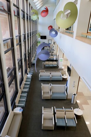 Renovated waiting areas at Mike O’Callaghan Military Medical Center, Nellis Air Force Base, Nevada