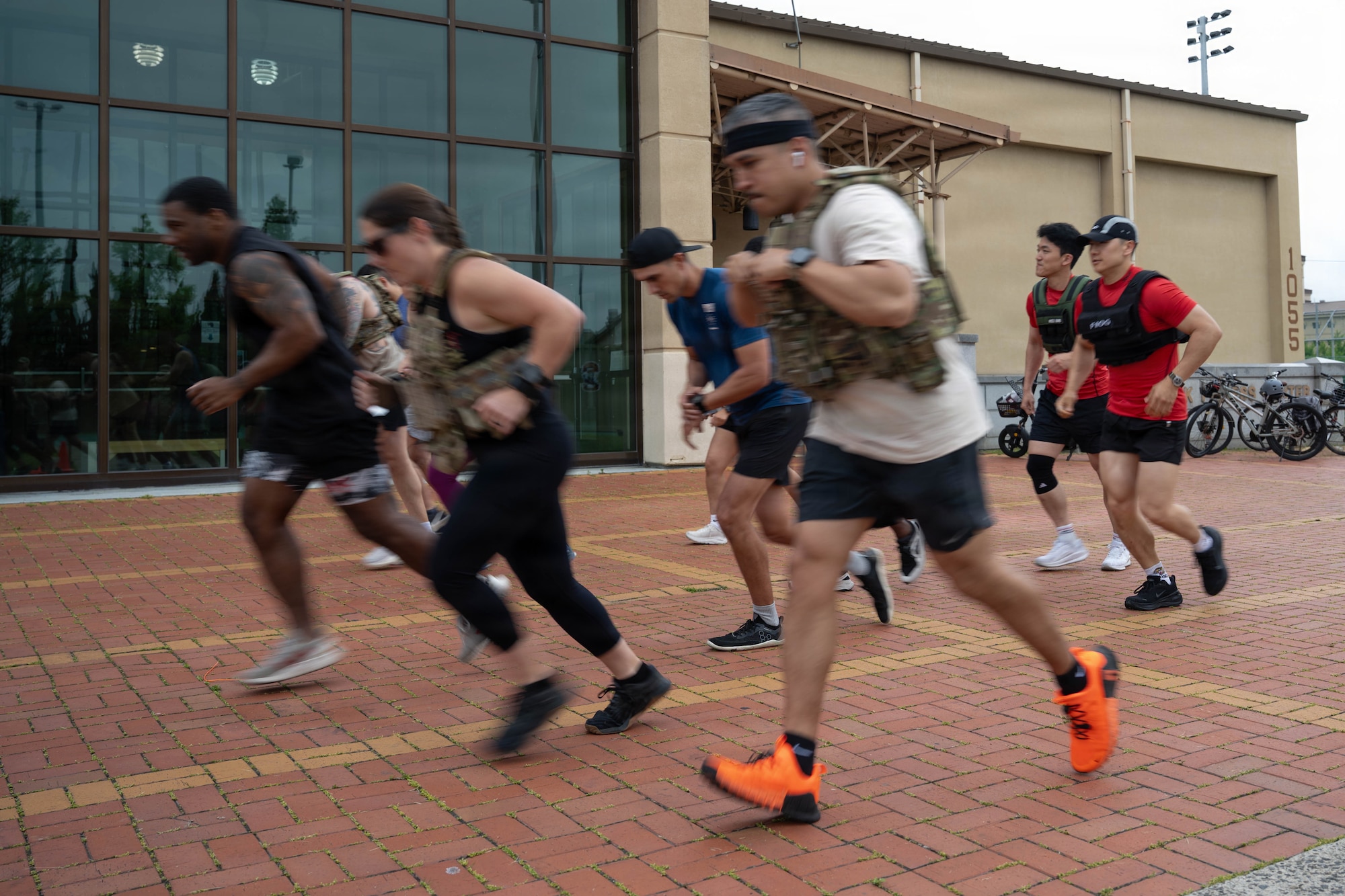 Airmen run.