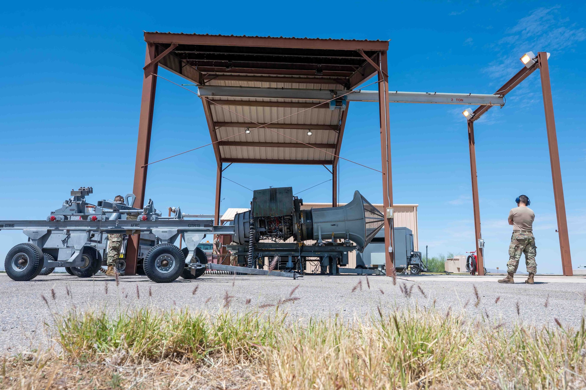 The final A10 engine test at Davis-Monthan AFB.