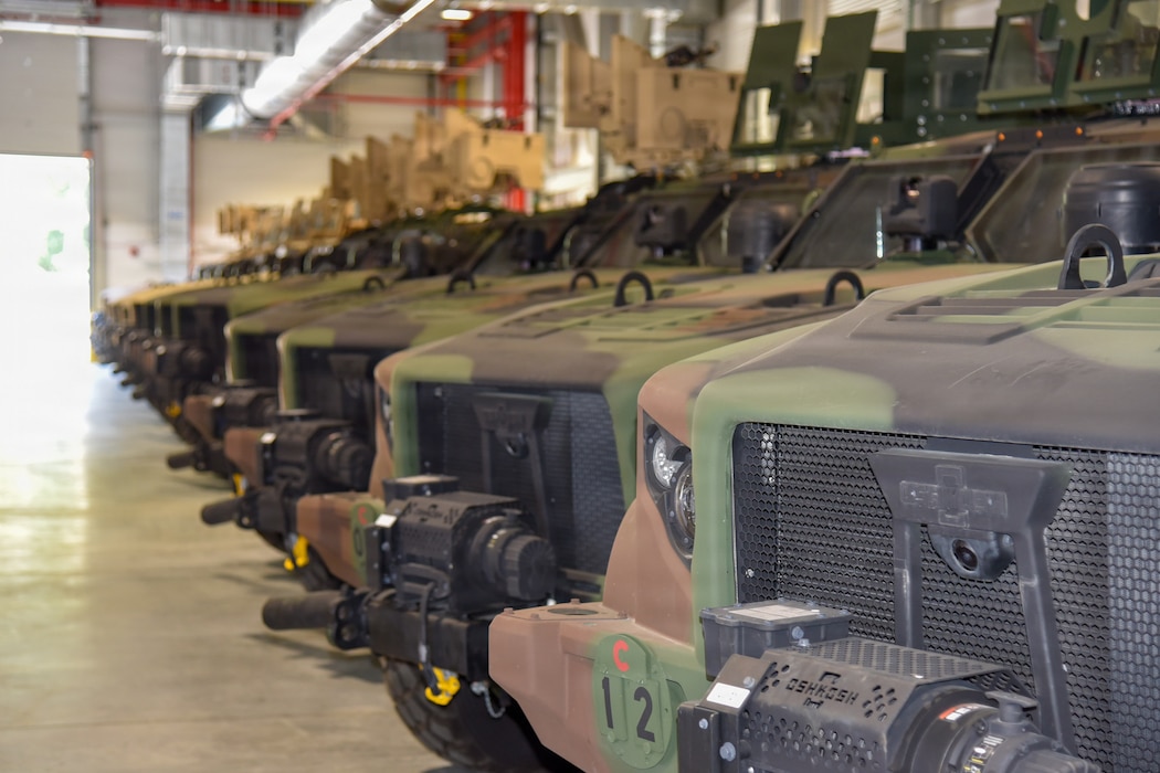 row of vehicles