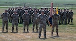 Soldiers assigned to the newly redesignated 1st Battalion, 163rd Infantry Regiment stand in formation during a transformation ceremony at Fort Harrison, Montana, May 27, 2026. The ceremony recognized the battalion’s combat legacy and organizational transition within the Montana Army National Guard. Photo by Senior Master Sgt. Devin Doskey.