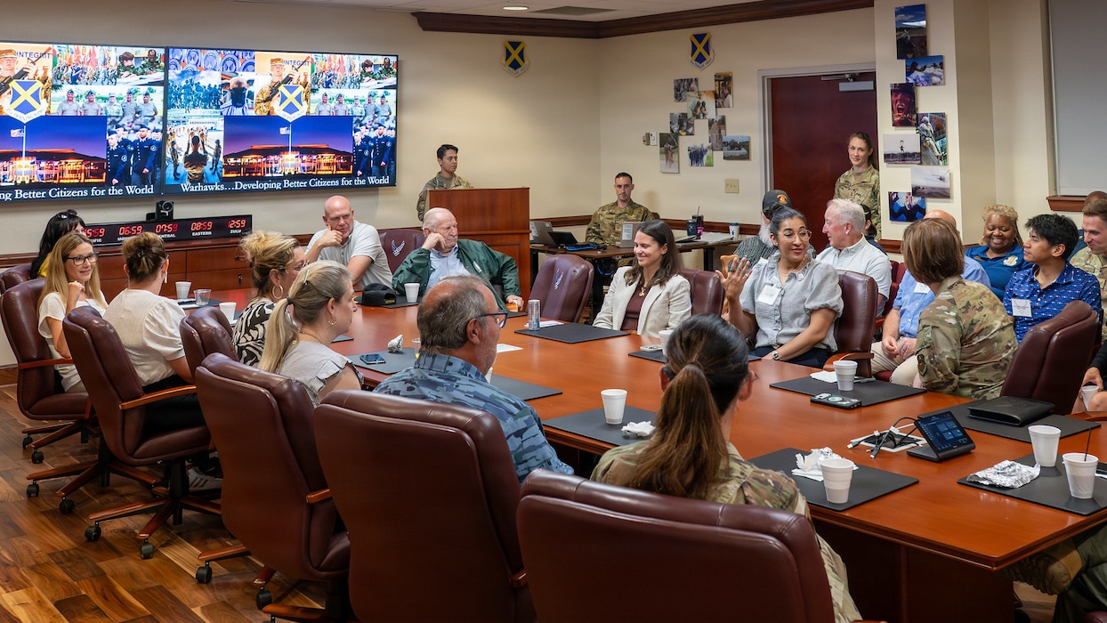 Civic leaders receive mission briefing