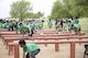Student-athletes from Ellison High School in Killeen, Texas, jump over and duck under the over-under obstacle during the Basic Training Challenge at the U.S. Army Experience March 25, 2026, at Fort Hood, Texas.