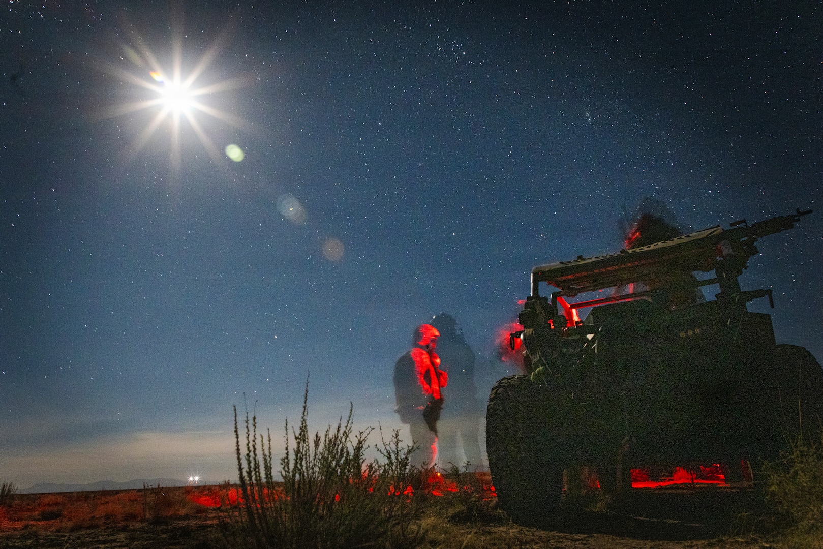 U.S. Army Green Berets assigned to the 3rd Battalion, 10th Special Forces Group (Airborne), prepare for MRZR night movement during Exercise Diesel 26 at White Sands Missile Range, New Mexico, Feb. 21, 2026. The 10th Special Forces Group (Airborne) Green Berets participated in Exercise Diesel 26 to assess how Special Operations Forces integrate into the Army’s Next Generation Command and Control (NGC2) architecture while operating in austere, communications-contested environments. As the Army modernizes its command and control systems, 10th SFG(A) evaluated how SOF elements, often operating beyond the forward line of troops with minimal signature, can effectively transmit information from the deep battlespace into conventional force networks. The exercise focused on bridging the gap between SOF-specific communications and NGC2 systems, ensuring that data collected by dismounted teams can be rapidly shared with higher headquarters and integrated into joint targeting and decision-making processes.



During Diesel 26, Green Berets tested a combination of legacy systems and emerging technologies to determine what is most effective in denied or degraded communications environments. Operating against simulated electronic interference, Soldiers refined their communications plans, techniques, and procedures to maintain survivability while sustaining connectivity. The exercise enabled 10th SFG(A) to identify which systems and methods best support low-signature operations and to develop more effective ways to link SOF elements with conventional forces. Insights gained from Diesel 26 will inform future doctrine, improve interoperability with units like the 4th Infantry Division, and enhance the ability of Special Forces to operate effectively in complex, contested environments. (U.S. Army photo by Sgt. Rhianna Ballenger)
