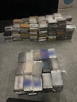 A U.S. Coast Guard Station Miami Beach law enforcement boat crew along with Customs and Border Protection Air and Marine Operations and CBP Office of Field Operations officers seize approximately 900 pounds of cocaine from a suspected drug smuggling vessel at Coast Guard Station Miami Beach, May 29, 2026. Coast Guard Station Miami Beach's crew interdicted the suspected drug smuggling vessel one mile east of Cape Florida, with approximately $6.7 million worth of cocaine. (U.S. Coast Guard photo by Petty Officer 2nd Class Eric Rodriguez)
