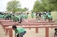 Student-athletes from Ellison High School in Killeen, Texas, jump over and duck under the over-under obstacle during the Basic Training Challenge at the U.S. Army Experience March 25, 2026, at Fort Hood, Texas.