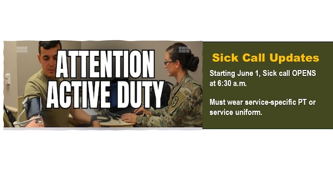 Sick call update